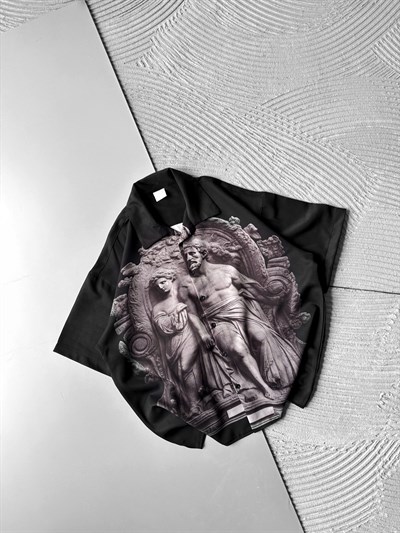 ATİNA BASKILI OVERSİZE GÖMLEK