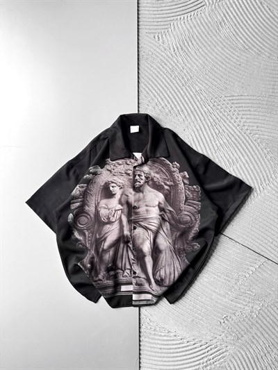 ATİNA BASKILI OVERSİZE GÖMLEK