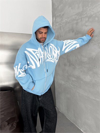 BEBE MAVİ GRAFİTİ HIRKA