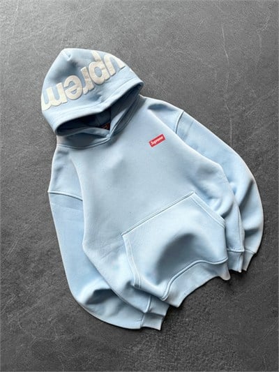 BEBE MAVİ SUPREME KAPŞONLU SWEAT