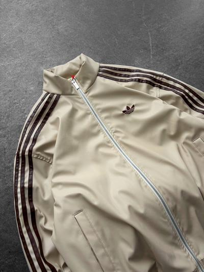 Bej Adidas Deri Ceket