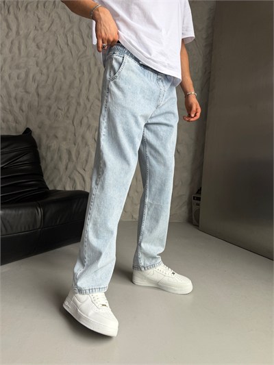 BELİ LASTİKLİ KOT PANTOLON