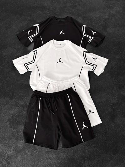 BEYAZ BİYE JORDAN ŞORTLU TAKIM