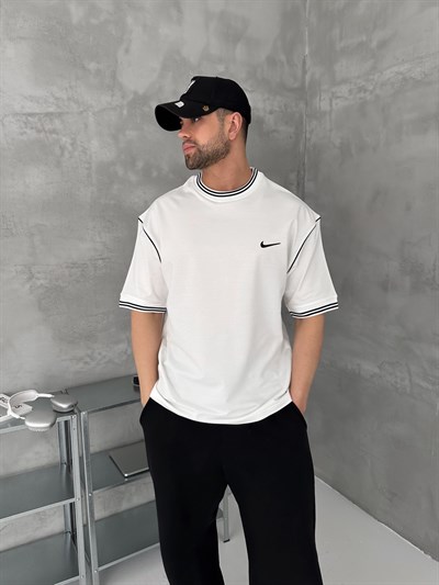BEYAZ ÇİFT RİBANA NİKE TSHİRT