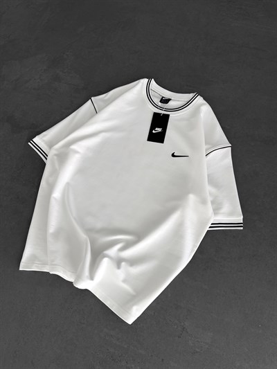 BEYAZ ÇİFT RİBANA NİKE TSHİRT
