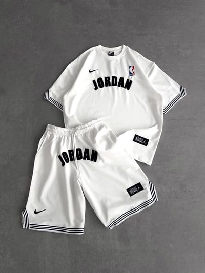 BEYAZ CP JORDAN ŞORTLU TAKIM