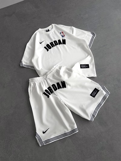 BEYAZ CP JORDAN ŞORTLU TAKIM