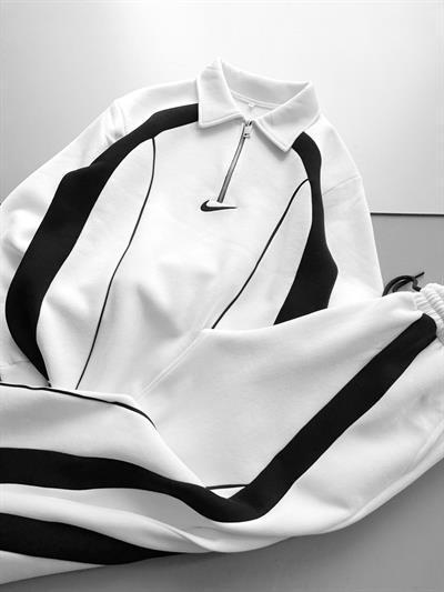 Beyaz Fermuar Nike Takım