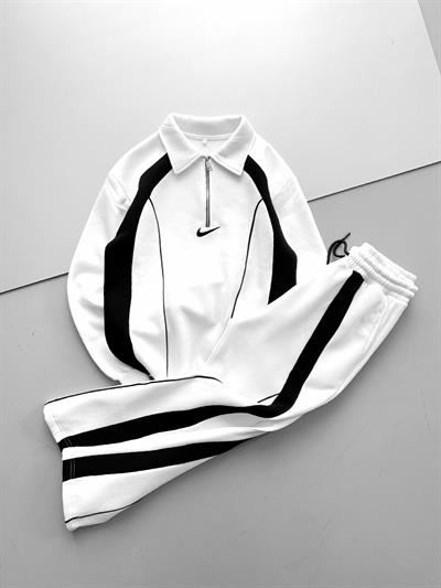 Beyaz Fermuar Nike Takım