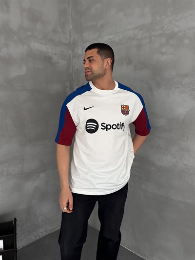 BEYAZ GARNİ SPOTİ BARÇA TSHİRT