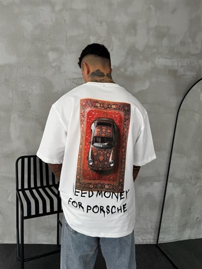 BEYAZ HALI PORSCHE TSHİRT