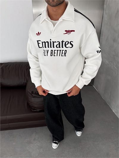 BEYAZ NEW ARSENAL SWEAT