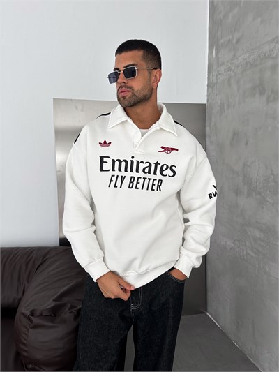 BEYAZ NEW ARSENAL SWEAT