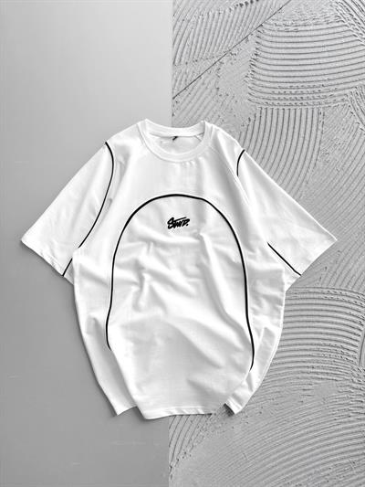 BEYAZ ORTA BİYE STWD TSHİRT