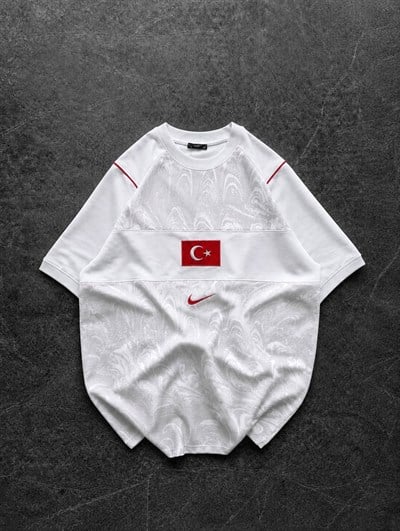 BEYAZ ORTA LOGO TÜRKİYE TSHİRT