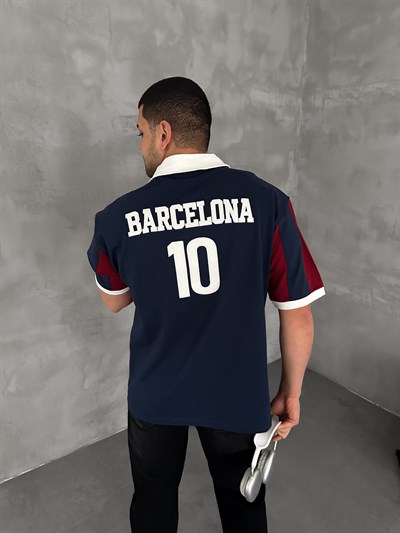 BEYAZ SIRT 10 BARCELONA TSHİRT