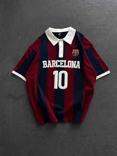 BEYAZ SIRT 10 BARCELONA TSHİRT