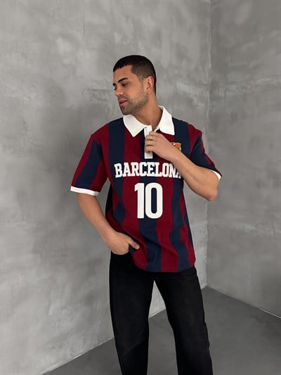 BEYAZ SIRT 10 BARCELONA TSHİRT