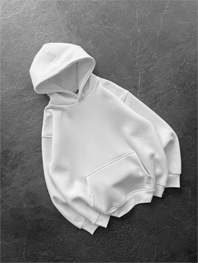 BEYAZ SIRT NAKIŞ SUPREME SWEAT
