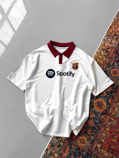 BEYAZ SPOTİ BARÇA TSHİRT