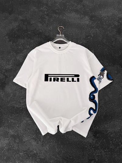 BEYAZ YAN EJDER TSHİRT