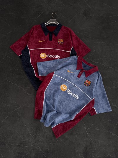 BORDO ÇOK YIKAMA BARCELONA TSHİRT