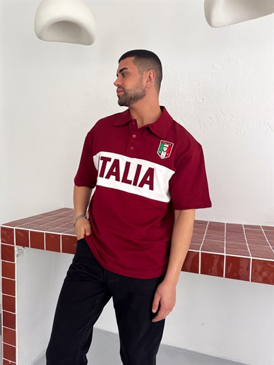 BORDO KESİK İTALİA TSHİRT