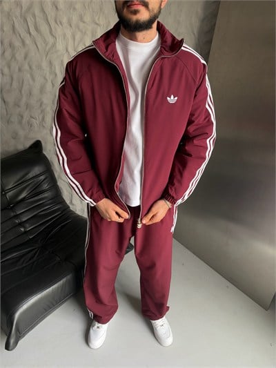 BORDO PARAŞÜT KUMAŞ ADİDAS TAKIM