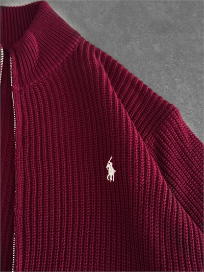 BORDO POLO TRİKO HIRKA