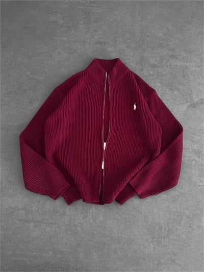 BORDO POLO TRİKO HIRKA