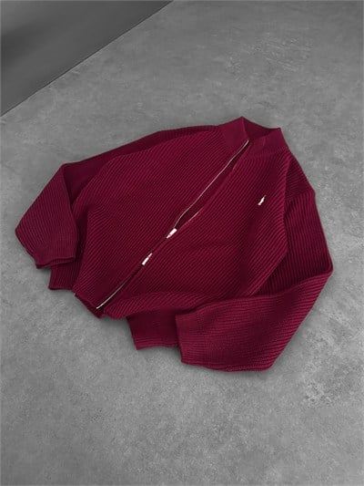 BORDO POLO TRİKO HIRKA