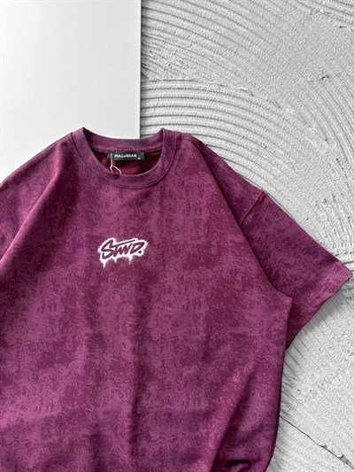 BORDO SPREY STWD TSHİRT