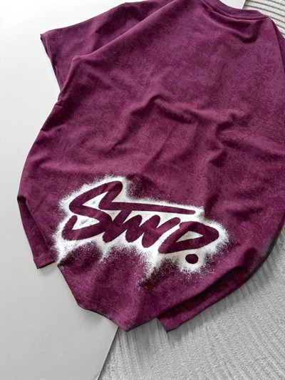 BORDO SPREY STWD TSHİRT