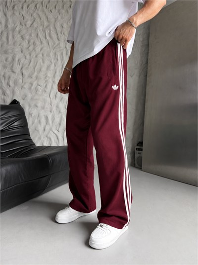 BORDO SÜET ADİDAS EŞOFMAN