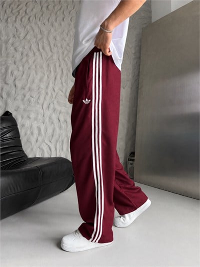 BORDO SÜET ADİDAS EŞOFMAN