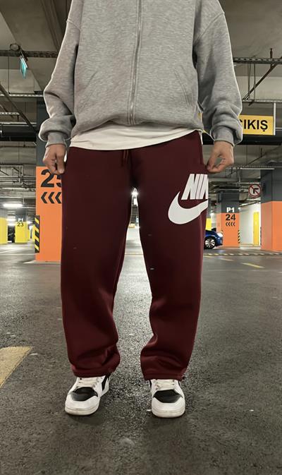 Bordo Yan Nike Eşofman