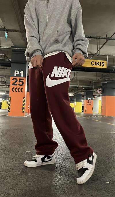 Bordo Yan Nike Eşofman