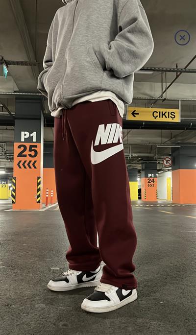 Bordo Yan Nike Eşofman