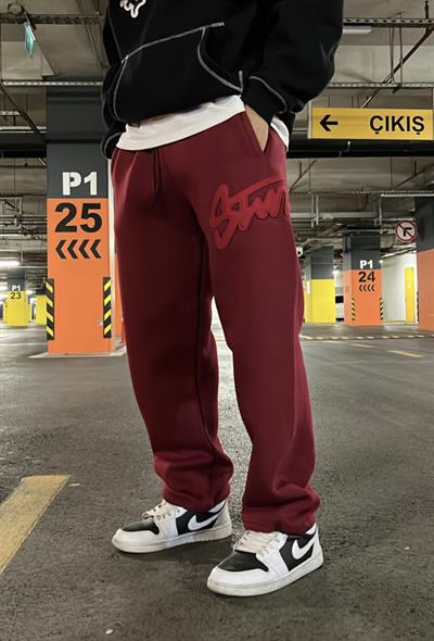 Bordo Yan Stwd Eşofman