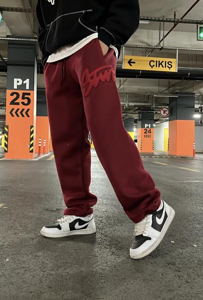 Bordo Yan Stwd Eşofman