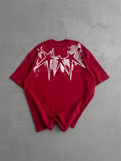 BORDO YILDIZ TAŞLI TSHİRT