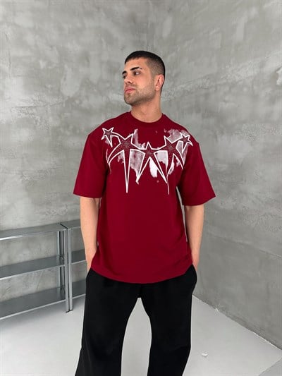 BORDO YILDIZ TAŞLI TSHİRT