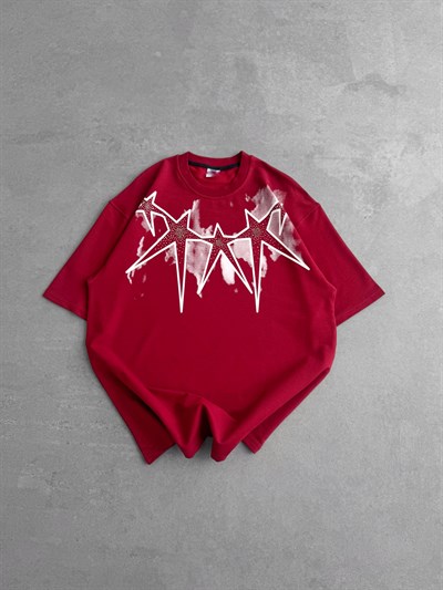 BORDO YILDIZ TAŞLI TSHİRT