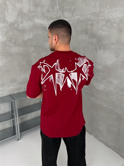 BORDO YILDIZ TAŞLI TSHİRT