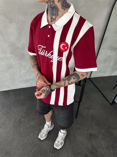 CHL ÇİFT ŞERİT BEYAZ TÜRKİYE TSHİRT