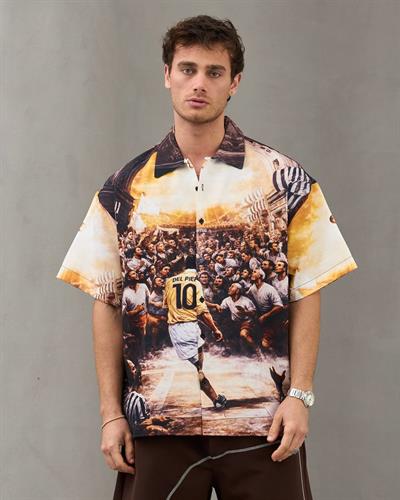 DELPİERO BASKILI OVERSİZE GÖMLEK