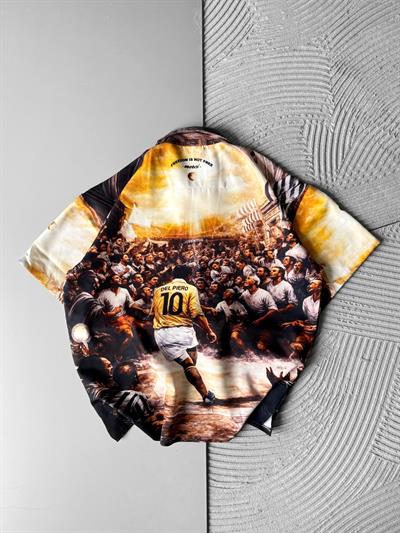 DELPİERO BASKILI OVERSİZE GÖMLEK