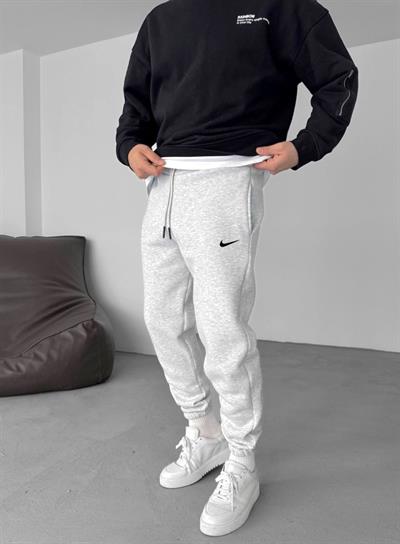 Gri Baskı Logo Nike Eşofman