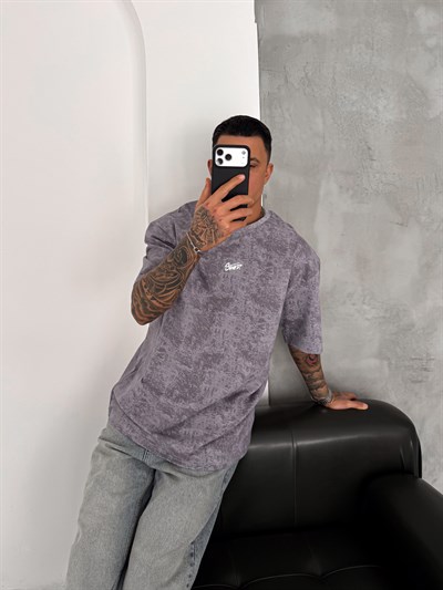 GRİ BATİİK STWD TSHİRT