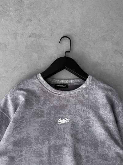 GRİ BATİİK STWD TSHİRT